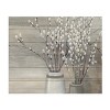 Trademark Fine Art - Julia Purinton 'Pussy Willow Still Life Gray Pots Crop' Wood Slat Art - 2 of 3