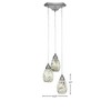 Toltec Lighting Europa 3 - Light Pendant in  Brushed Nickel with 5" Natural Fusion Shade - 2 of 2