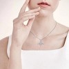 Slickblue Women’s Angel Wing Infinity Pendant Necklace in Sterling Silver with 18" Chain and Gemstone Accent - 2 of 4
