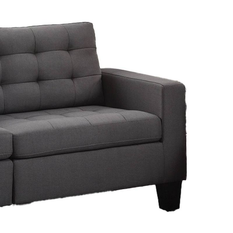 72&#34; Earsom Linen Sofa Gray - Acme Furniture, 4 of 7