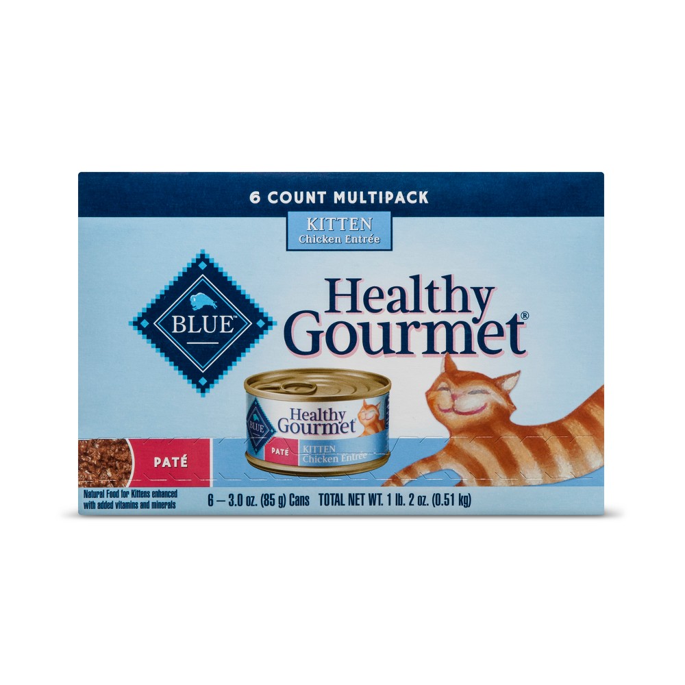 UPC 840243121243 product image for Blue Buffalo Healthy Gourmet Kitten Wet Cat Food Variety Pack - 6ct. | upcitemdb.com