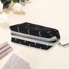 Unique Bargains Women Portable Sequin Octagon Makeup Bag Black 1 Pc - 2 of 3