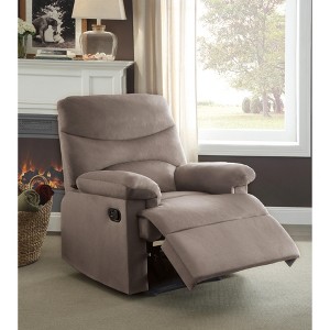 Lyngins Modern Plush Fabric Recliner Chair with Adjustable Back & Footrest,Armchair Accent Chair for Living Room,Bedroom - 1 of 4