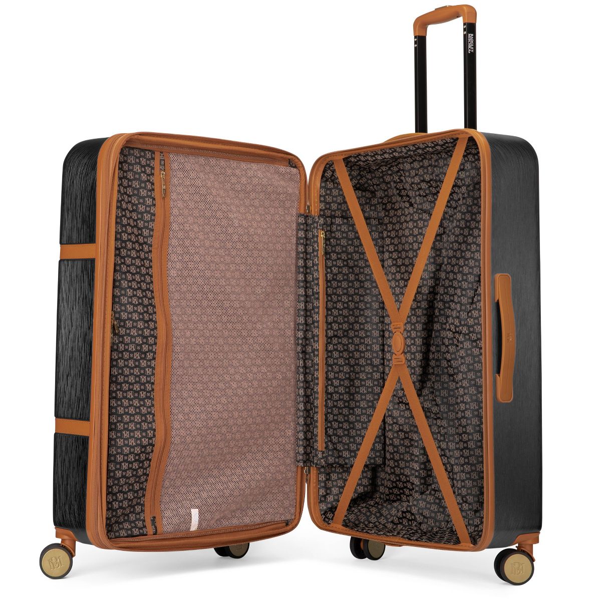 Badgley Mischka Grace 3pc Expandable Hardside Spinner Retro Luggage Set - thumbnail 2
