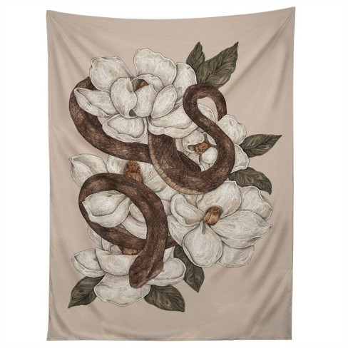 Jessica Roux Snake And Magnolias 50 X 60 Tapestry Society6 Target