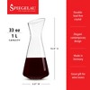 Spiegelau Style Wine Decanter - European-Made Crystal Wine Carafe for Red or White - 33oz Set of 1 - 3 of 4