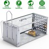 iMountek "Humane Single Door Rat Trap Cage for Small Rodents, Mice, Voles & Hamsters - Indoor & Outdoor Use" Silver - 3 of 4