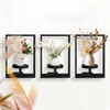 Orieon 3-Pack Square Wall Plant Shelves, Geometric Indoor Flower Display with 6.22" Tray, Holds Up to 20Lbs. - 2 of 4