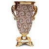 Gulches Ambrose Chrome-Plated Crystal-Embellished Ceramic Vase - Luxe Home Decor - 2 of 4