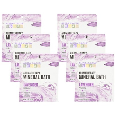 Aura Cacia Relaxing Lavender Aromatherapy Mineral Bath - Case of 6/2.5 oz