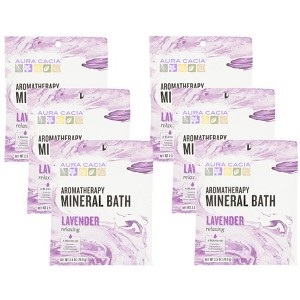 Aura Cacia Relaxing Lavender Aromatherapy Mineral Bath - Case of 6/2.5 oz - 1 of 4