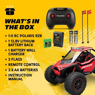 Motor Dayz Polaris RZR PRO XP Red Remote Control Car LED Lights 1