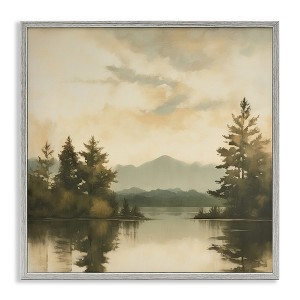 Stupell Industries Soft Beige Mountain Scenery, 12" x 12" - 1 of 4