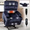 GlasFlength Massage Chairs Real Home Massage Chair Human Touch Massage Chairs Full Body Relax for Living Room, Blue, 36.23"*37.41"*42.13" - 4 of 4