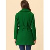INSPIRE CHIC Women's Casual Shawl Collar Single Breasted Belted Overcoat - 4 of 4