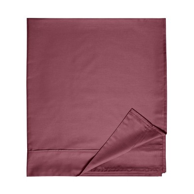 Pure 100% Cotton 400 Thread Count Flat Bed Sheet |Top Sheet Only| Sateen Weave Bedsheet by California Design Den