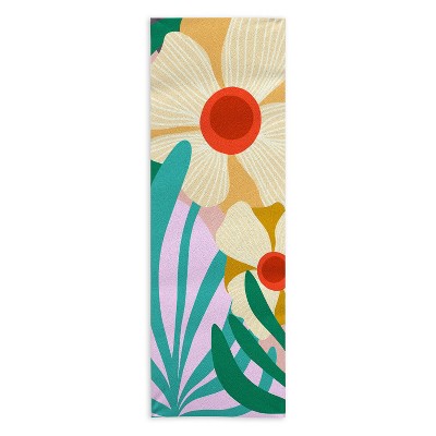Sewzinski MODERN BOTANICALS I 24" x 70" Yoga Mat Towel - Society6