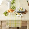 Design Imports Lemon Bliss Plaid Table Runner 14X72 - 3 of 4