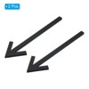 Unique Bargains Acrylic Self-Adhesive Decor Business Indoor Outdoor Arrow Sign 2 Pcs - 3 of 4