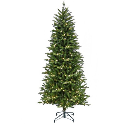 7 1/2' Wallace Pine Hinged Tree with Warm White C6 LED Lights