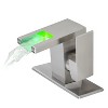 LunaLulink New Waterfall showerhead LED bathroom faucet, single handle bathroom sink sink faucet - 2 of 4