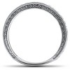 Pompeii3 1/2Ct Diamond Wedding Vintage Ring Anniversary Stackable Band 14k White Gold - 2 of 4