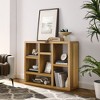 NicBex Modern Wood Bookshelf Multi-functional Bookcase with Cube Storage Spaces,Floor Standing Books Storage Organizer for Office,Bedroom - 2 of 4