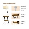 Hastings Home Floor Lamp with Table, Shelves, USB Charging Port and Drum Shade - 3 of 4