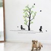 Slickblue Creative Swing Wall Stickers, Quick Application for Smooth Surfaces, Size 13"x23.5" - 2 of 3