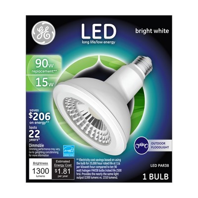 General Electric LED 90W PAR38 Outdoor Floodlight Light Bulb Bright White