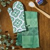 Patricia Heaton Home Green Geo Jacquard Dishtowel Set of 2 - 2 of 4