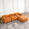 NicBex Upholstered Modular Sectional Sofa L-Shaped Modern Comfy Sofa Couch with Button Tufted Designed and Reversible Ottoman for Living Room - 4 of 4