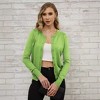 Womens Fall Cardigan Button Down Sweater Round Neck Ribbed Cuff Sweater Lightweight Sweater Cardigan - 3 of 4