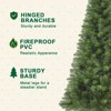 INFURNIC Artificial Trees 7FT Unlit Christmas Tree with 775 Tips and Sturdy Metal Stand for Holiday Decor, Green, 40"*40"*84" - 3 of 4