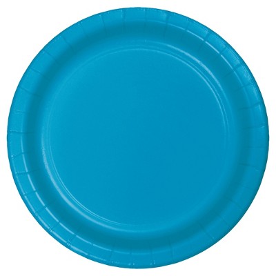 aqua paper plates