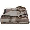 Northlight Taupe Plaid Woven Throw Blanket with Fringe 50" x 60" - 4 of 4
