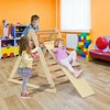 Costzon Foldable Climbing Toys for Toddlers, 3-in-1 Montessori Wooden Triangle Climber for Sliding & Climbing, Indoor Gym Playset for Boys & Girls - 4 of 4