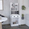 Okak Modern Sideboard Cabinet Freestanding Kitchen Pantry with 2 Doors and 5-tier Storage Shelve - 2 of 4
