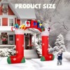 Karl Home 9ft Christmas Sock Arch with LED Lights Holiday Decoration - 2 of 4