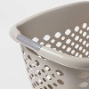 1.8bu Hip Hugger Laundry Basket Gray - Brightroom™
