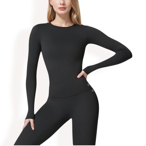 Anna kaci Women s Long Sleeve Seamless Activewear Top Target