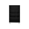 NicBex Bookcases for Living Room Modern 47" Tall 3 Tier Storage Cabinet Bookshelf Compact Design Ladder Bookcase for Small Spaces Office Home - 2 of 4