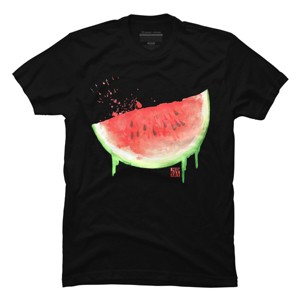 Men's Design By Humans Watercolor Watermelon By middayart T-Shirt - 1 of 4