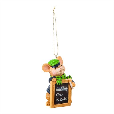 Seattle Seahawks, Holiday Mouse Ornament