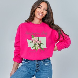 Simply Sage Market Washington Girly Flower Sweatshirt - 1 of 4