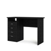 Tvilum,Desk with 4 Drawers Black Woodgrain - 2 of 4