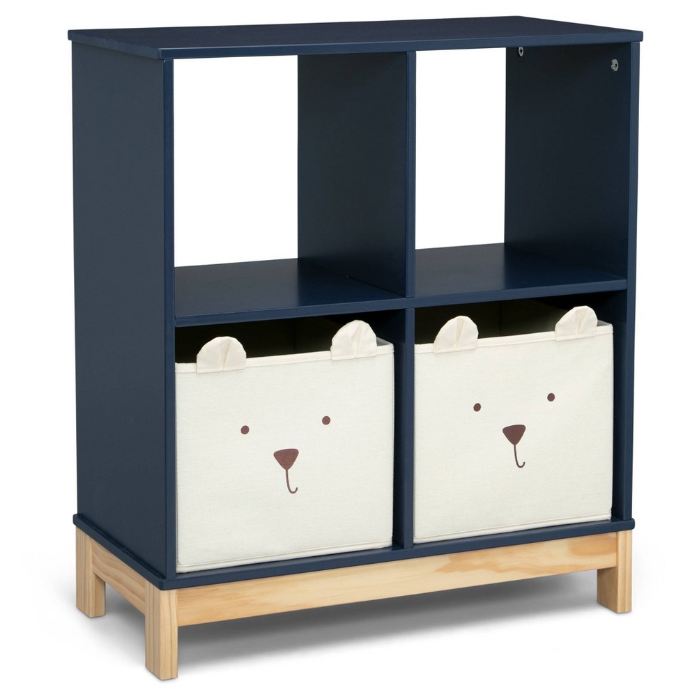 Photos - Wardrobe babyGap by Delta Children Brannan Bear Bookcase with Bins - Navy