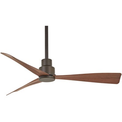 44" Minka Aire Industrial Outdoor Ceiling Fan with Remote Control Oil Rubbed Bronze Maple Wet Rated for Patio Exterior Gazebo Barn