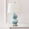 Dual Orb Table Lamp with Fabric Shade Light Blue - Lalia Home: Chic Ceramic, No Assembly Required, UL Listed - 3 of 4