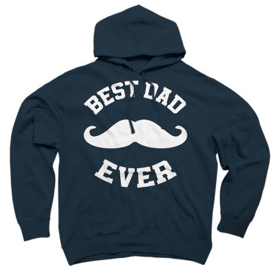 Adult Design By Humans Best Dad Ever Mustache By sukhendu12 Pullover Hoodie